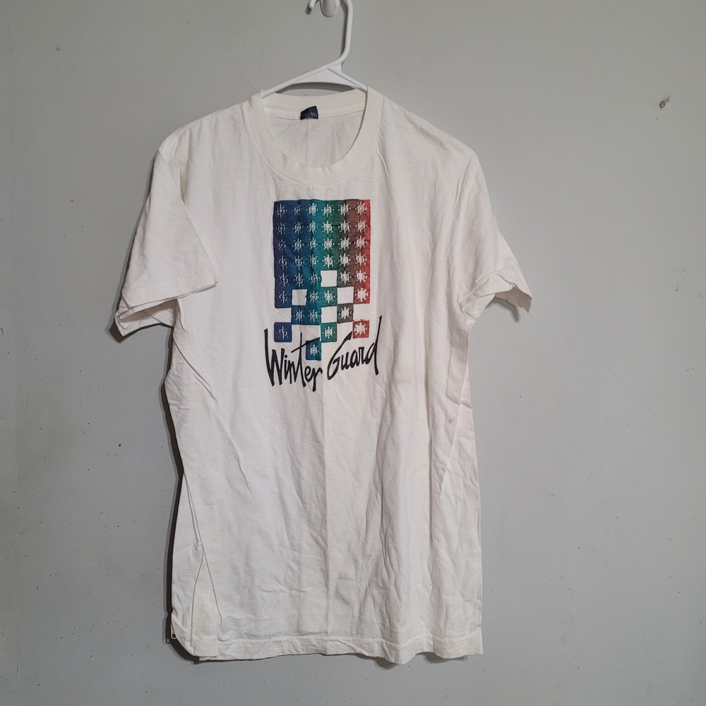Vintage Winter Guard T-Shirt. Size XL. 90s Single‎ Stitch DVD WGI Colorguard Euc
